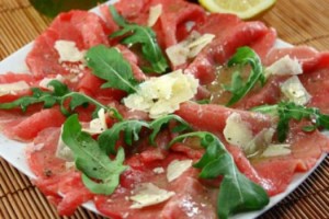 Carpaccio-di-bue-con-Grana-Padano